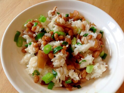 納豆とかんぴょうの混ぜご飯